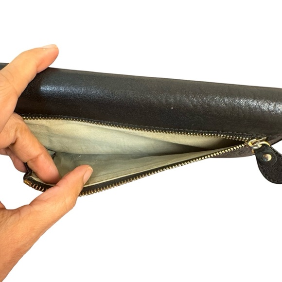 Chloe Black Leather Clutch Elise Continental Wallet EUC - Picture 11 of 13